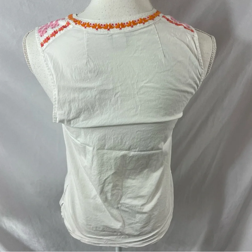 J.crew Embroidered tank top